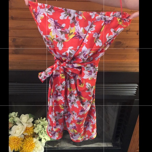 Summer Floral Strapless Dress - Picture 5 of 5